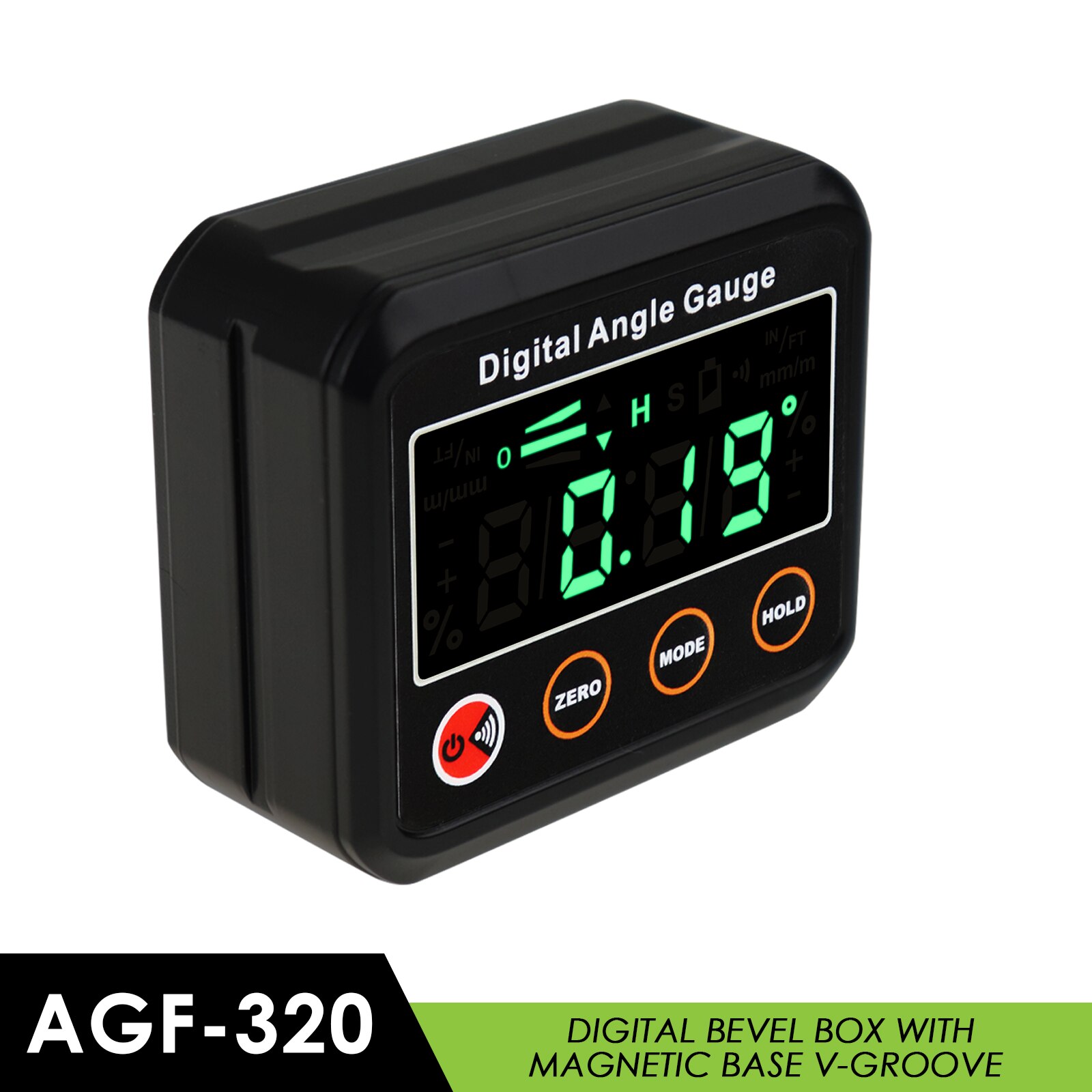 360° Digitale Waterpas Inclinometer - Hoekmeter Met Magneet - 42 Cm Liniaal En Gradenboog