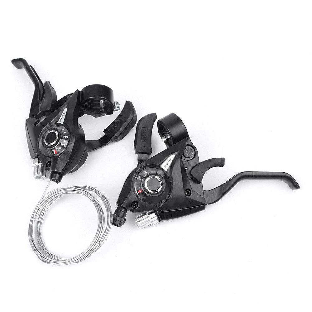 1Pair 21 Speed Bicycle Shifter Brake Conjoined Derailleurs Mountain Road Bike Cycling Disc Handle Shifter Levers For MTB
