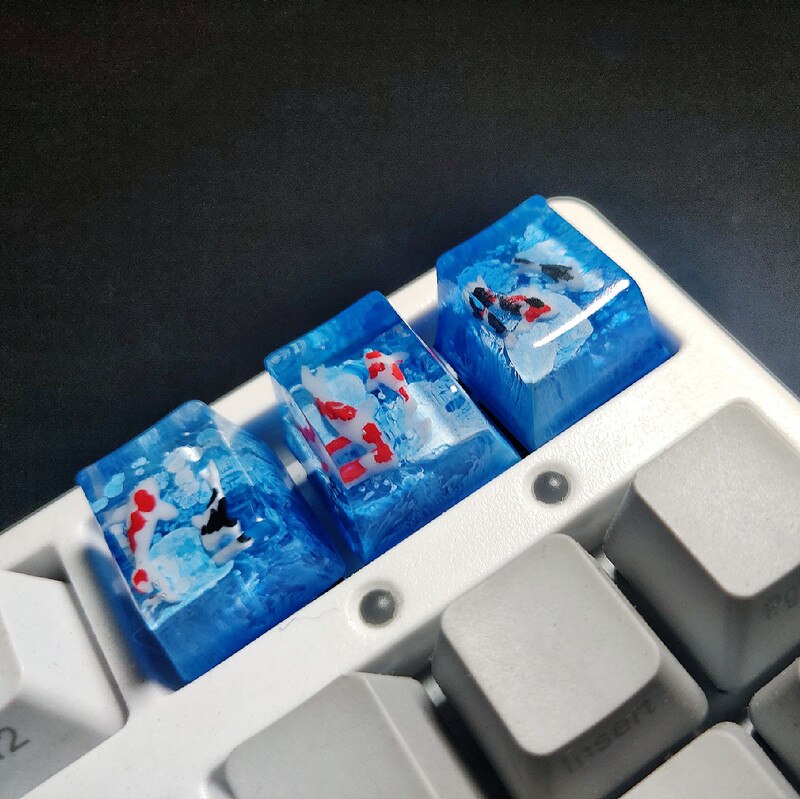 For Cherry Mx Switch Mechanical Keyboard Backlight Spacebar ESC Shift Backspace 1u 2.75u 2.25u 6.25u Keycaps Whale Resin Keycaps