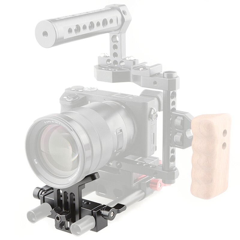 Volledige lensondersteuning 15mm staafklem railblok voor dslr-rig staafondersteuning railsysteem  c1108 camerafotografie-accessoires