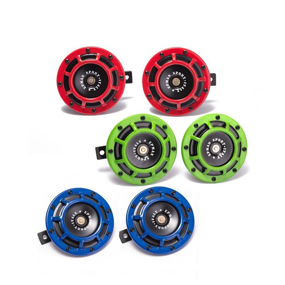 Hella-klaxon de voiture puissant | , 2 pièces 12V 115DB, haut-parleur de voiture, haut-parleur de souffle électrique Compact, pour moto voiture