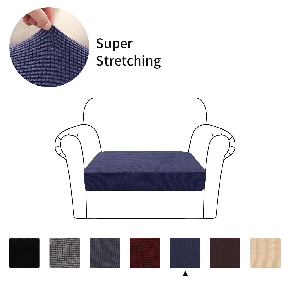 Sofa pudebetræk elastisk beskytter vaskbart sofabetræk slipbetræk dekoration: Felt grøn
