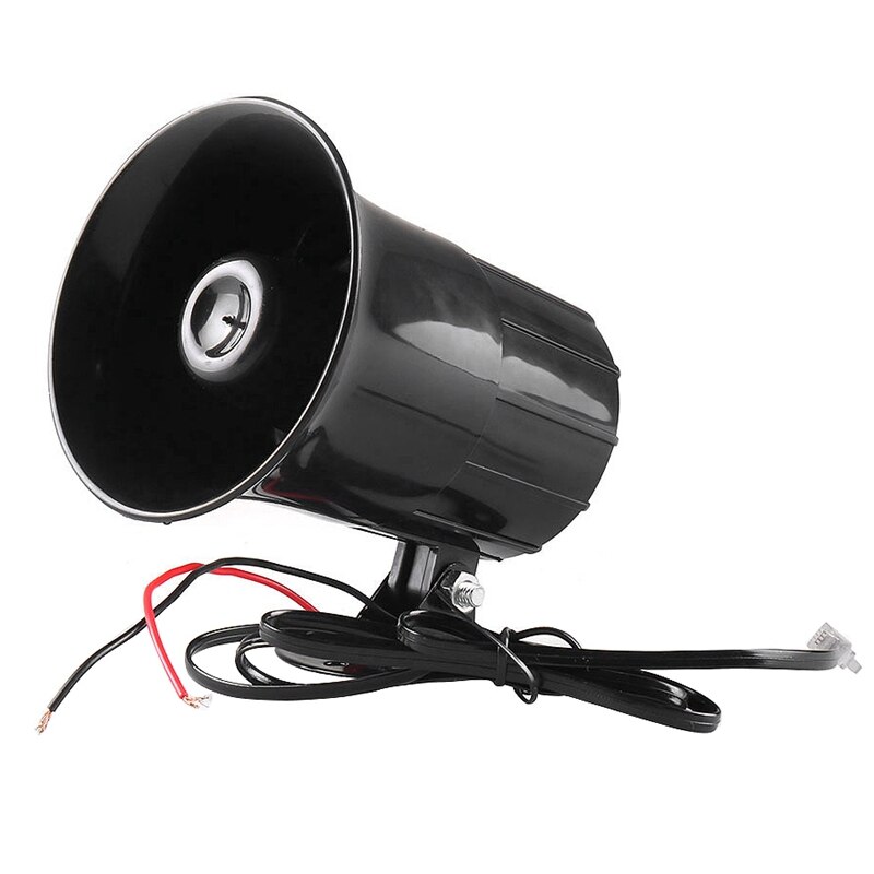 100w bil advarsel alarm politi brand sirene horn pa højttaler mikrofon system 6 lyd højt