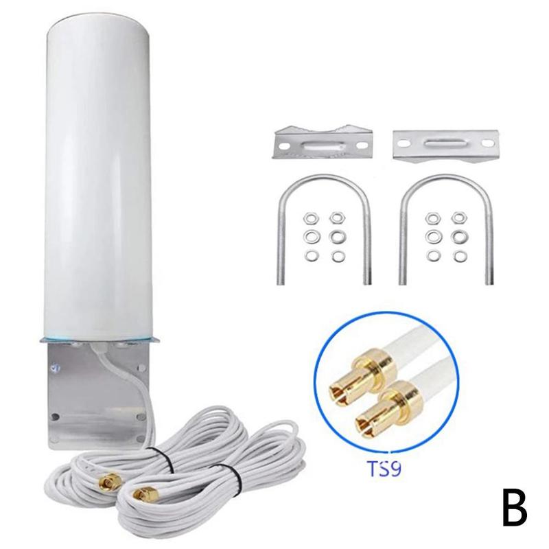 High Gain 4G LTE Outdoor Signal Waterproof Amplification Barrel Antenna 3G 4G LTE Router Demodulator Gateway Antenna Booster: B