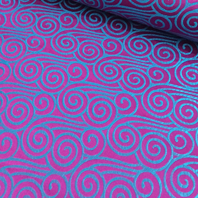Brocado tejido de seda jacquard satinado, material para costura de cheongsam y kimono, decoración interior, telas para disfraces