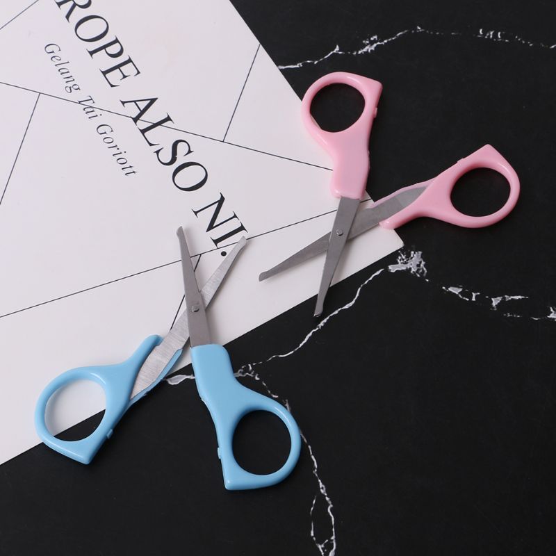 Nail Clippers Baby Nails Cutter Nursing Care Newborn Kids Safety Stainless Steel Scissors Random Color Round Tip