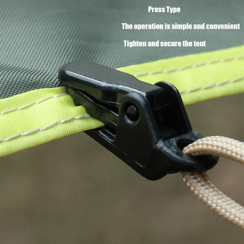 5/10/20 Stuks Luifel Klem Tarp Clips Snap Hangers Tent Camping Survival Draai Tool Voor Outdoor kamp Wandeling Camping Apparatuur Verkoop
