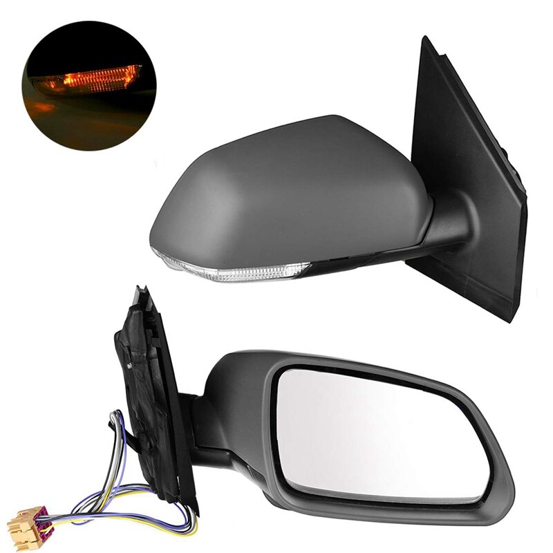 Car Heated Electric Wing Door Mirror Side Rear Mirror for Polo- 2005 2006 2007: Left