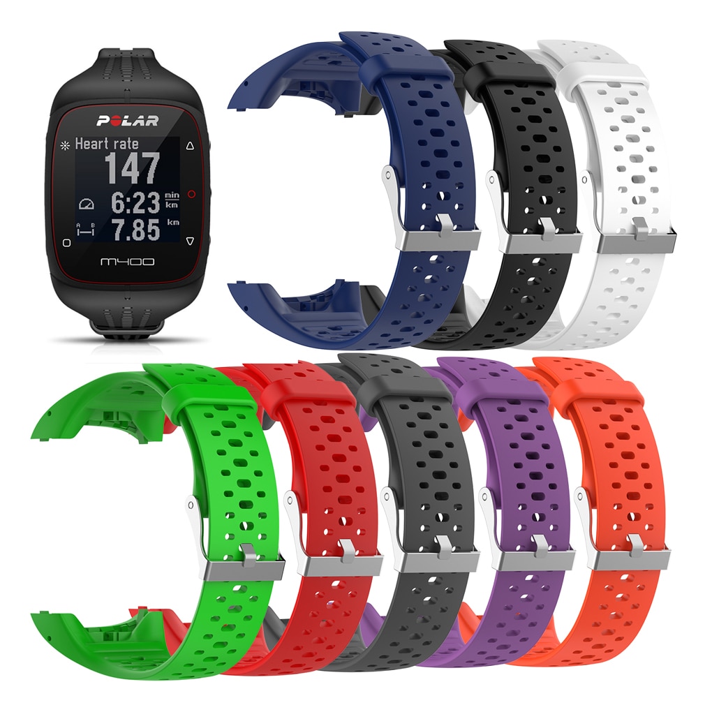 Bracelet en Silicone respirant pour M400 M430 montre intelligente Bracelet de montre Bracelet de remplacement pour Polar M400 M430 GPS