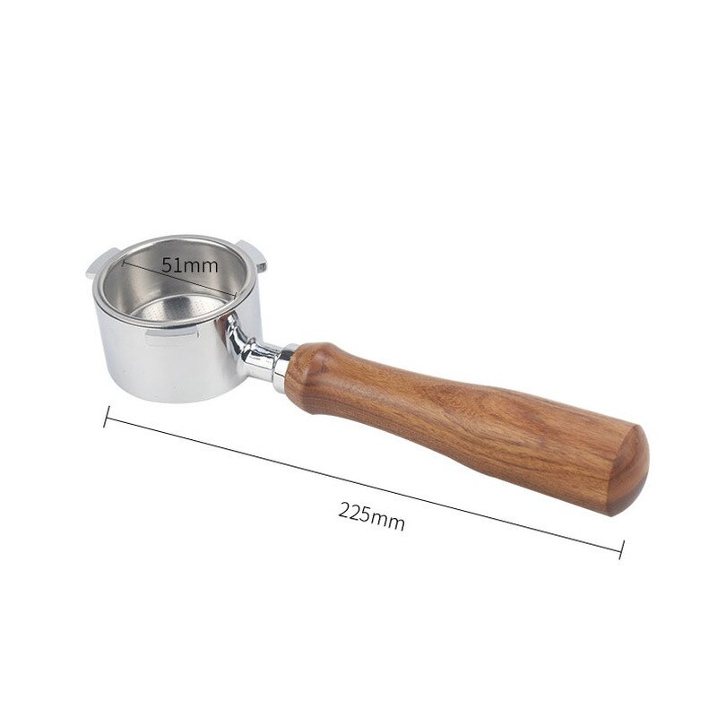 Koffie Bodemloze Filterhouder Voor Delonghi EC680/EC685/EC850/EC880 Filter 51Mm Rvs Mand Koffie Accessoires