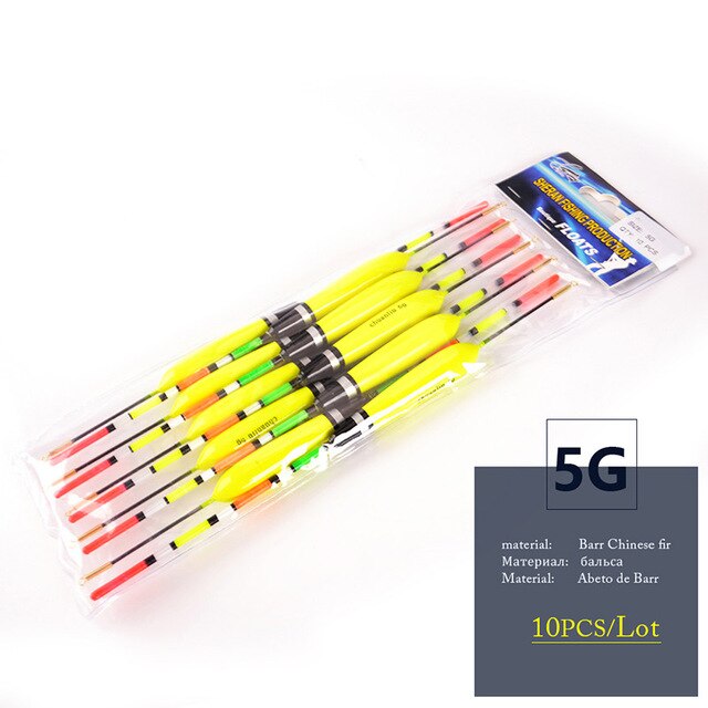 Vis Koning Vissen Vlotter Karpervissen Accessoires 10 Stk/set 2G 3G 4G 5G Dobbers For A Vissen flotteur De Peche Drijvende Pesca: 11905555-5G