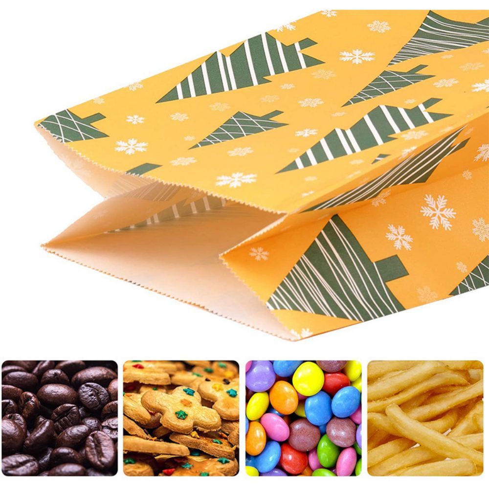 24 stuks kerstzakjes adventskalender om papieren zakjes te vullen met 1-24 cijferstickers kerst theekransje adventszakjes
