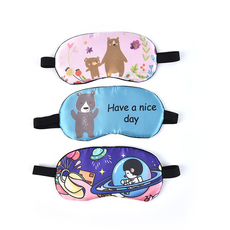 1 Pcs Cartoon Creatieve Katoen Oogmasker Sleep Hulp Eye Patch Oogmasker Shading Eyeshield