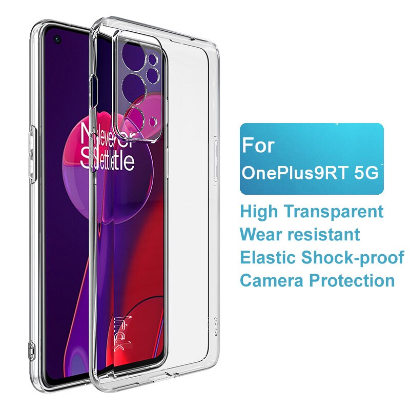 Imak Transparante Zachte Siliconen Voor OnePlus9RT 5G Telefoon Case Back Cover Voor Oneplus 9RT 5G Tpu Shell Telefoon tas