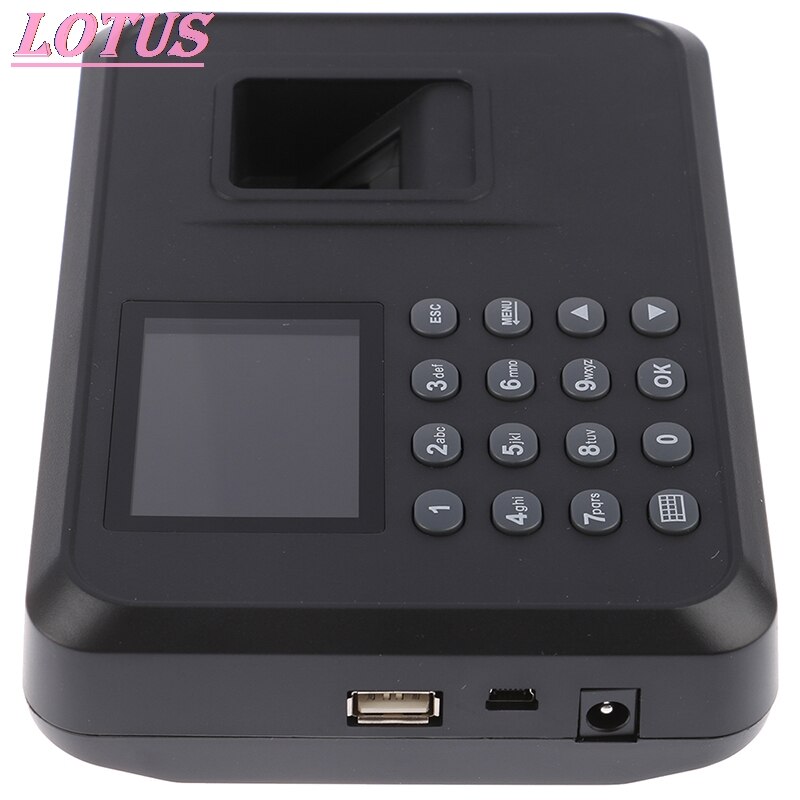Fingerprint Attendance Machine LCD Display USB Fingerprint Attendance System Time Clock Employee Checking-in Recorder
