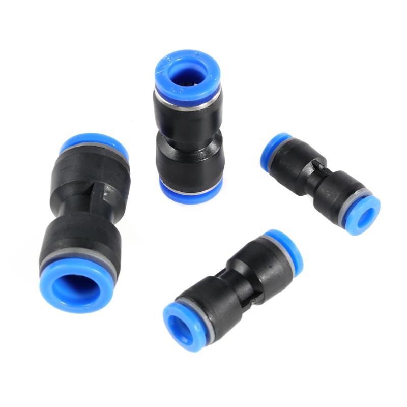 30pcs Pneumatic Fittings 10mm 8mm 6mm Straight Push Plastic Connector Trachea Connector Set PU &amp; Plastic Air water Hose Tube Gas