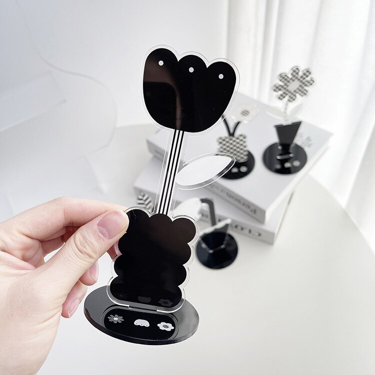 Acrylic Flower Desktop Photo Message Clip Table Number Holder Business Place Card Stand Rack Wedding Decoration Party Supplies: C