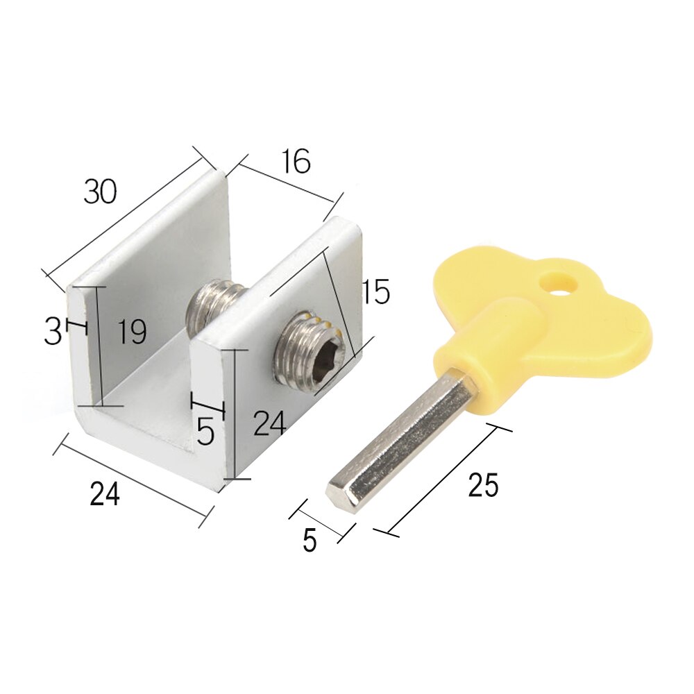 NICEYARD Window Sliding Stopper For Children Security Safety Key Lock Door Window Lock Window Cable Limit Aluminum Restrictor