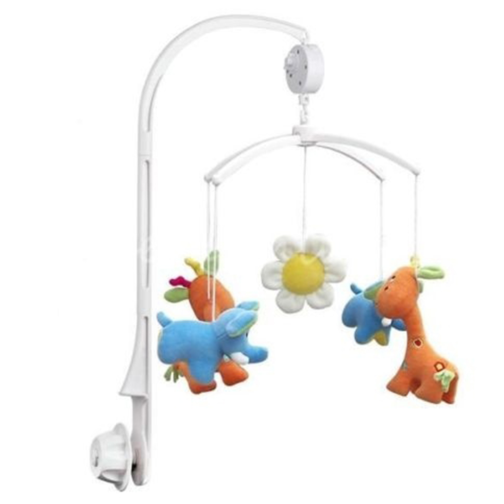 Baby Crib Bell Pure White Bracket Set Baby Crib Mobile Bed Bell Toy Holder Arm Bracket