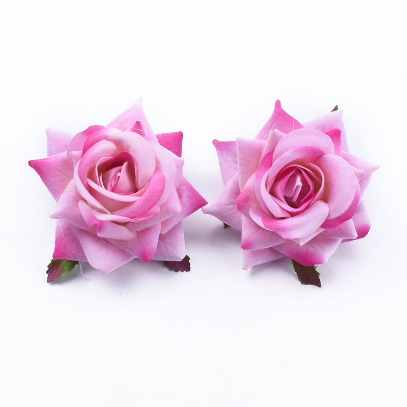 100 pièces pas cher roses mariage fleurs décoratives mur décoration de la maison accessoires fleurs artificielles un capuchon boîte: S / Black