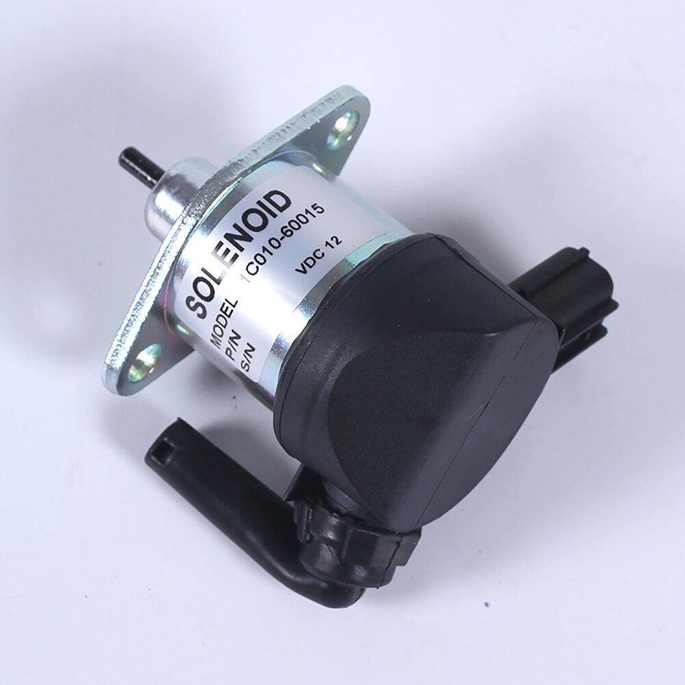 Excavator Emergency Practical Stop Solenoid Fuel Shut Off 1C010-60015 Parts Motor For Kubota M6800 M8200 M8540
