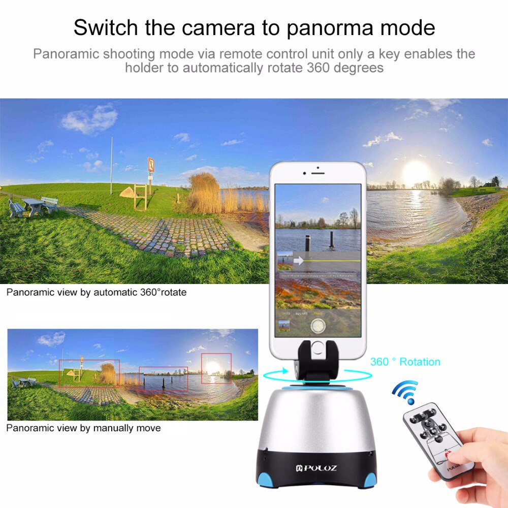 CNP 360 ° rotación de Control electrónico cabeza panorámica de trípode rojo + bandeja redonda con Control remoto adecuado para disparar pequeño productos