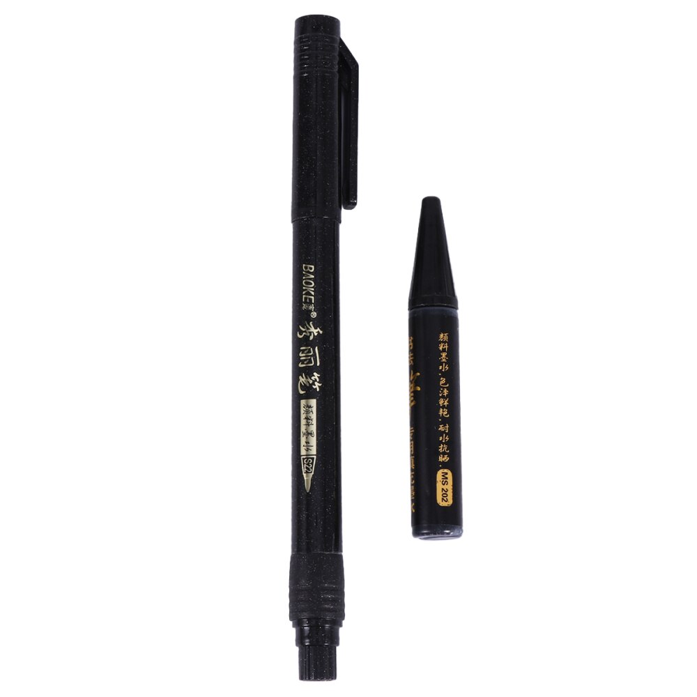 1Set Calligraphy Pens Chinese Japanese Kanji Characters Writing Brushes Refillable Pens Marker Pens Ink Pens Writing Signature