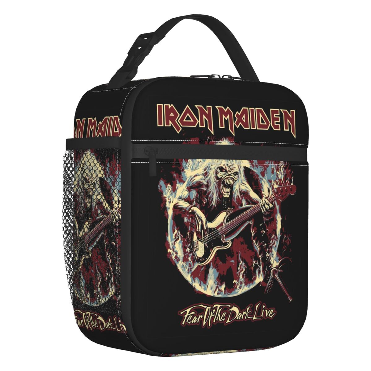 Custom Heavy Metal Lunch Bag Women Cooler Thermal Insulated Lunch Boxes for Children School: GRAY