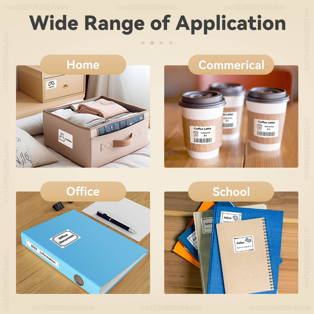 P50 Thermal Label Printer Similar as Marklife P50 M110 E210 Mini Label Maker Handheld Label Machine with Adhesive Label Sticker