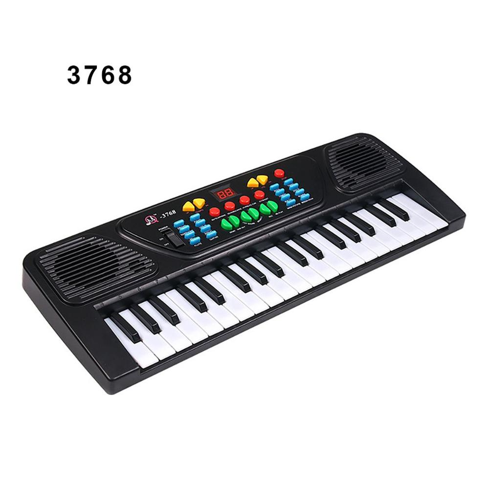 37 nøgle baby klaver børn keyboard elektrisk klaver musikinstrument legetøj 37- nøgle elektronisk klaver legetøj: Hvid