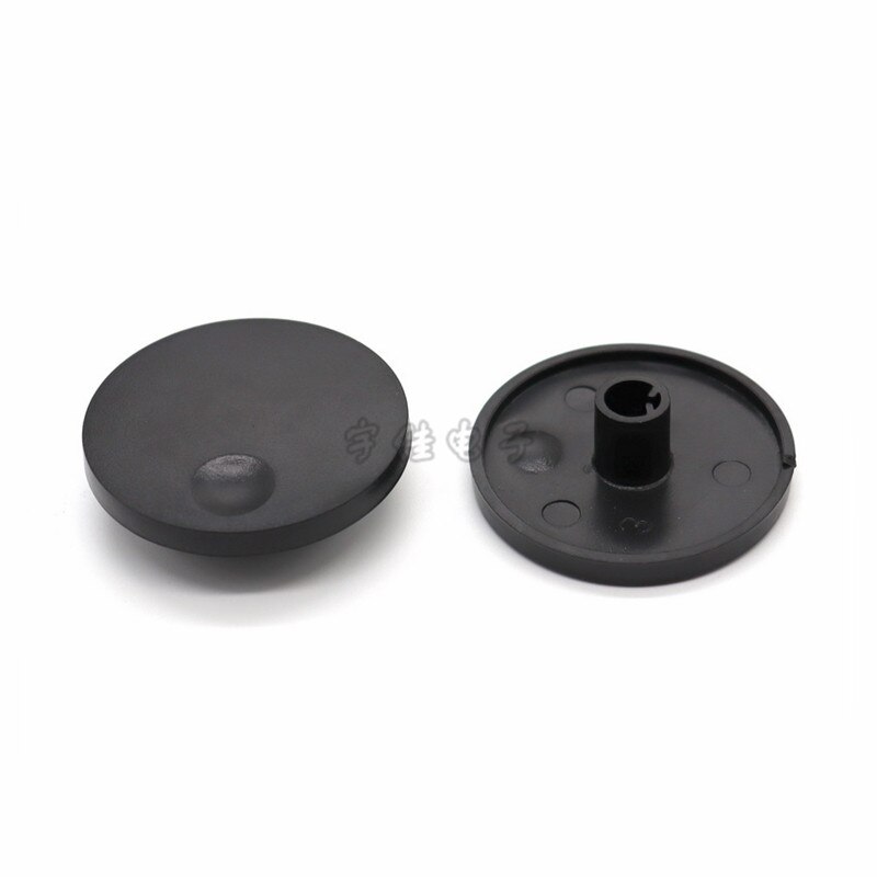 10 Piece 42 * 6mm 35 * 4mm black plastic turntable knob half handle D-shaped inner hole 6mm potentiometer switch adjustment knob