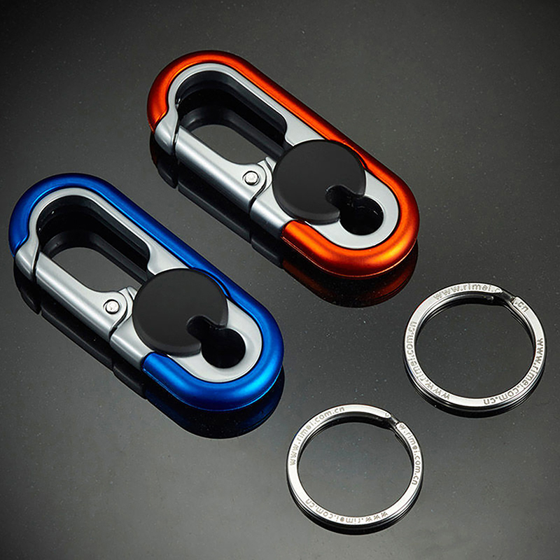 Chaveiro de carro criativo porta-chaves masculino moda acampamento escalada metal chaveiro estilo do carro auto chaveiro acessórios