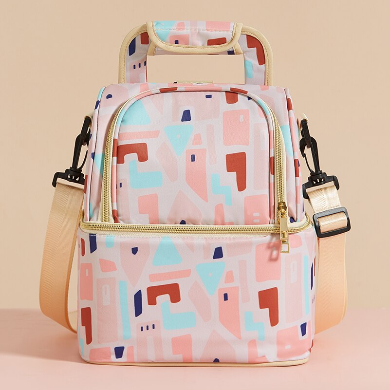 Boboduck Maternity Diaper Bag waterproof Backpacks Mummy bag Large Capacity: Pink
