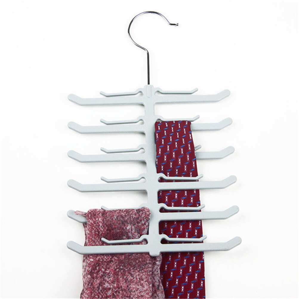 1 pièces gain de place en forme d'os de poisson cintre cravate cintre pour écharpes serviettes cravate cravate serviettes ceinture châle écharpe support
