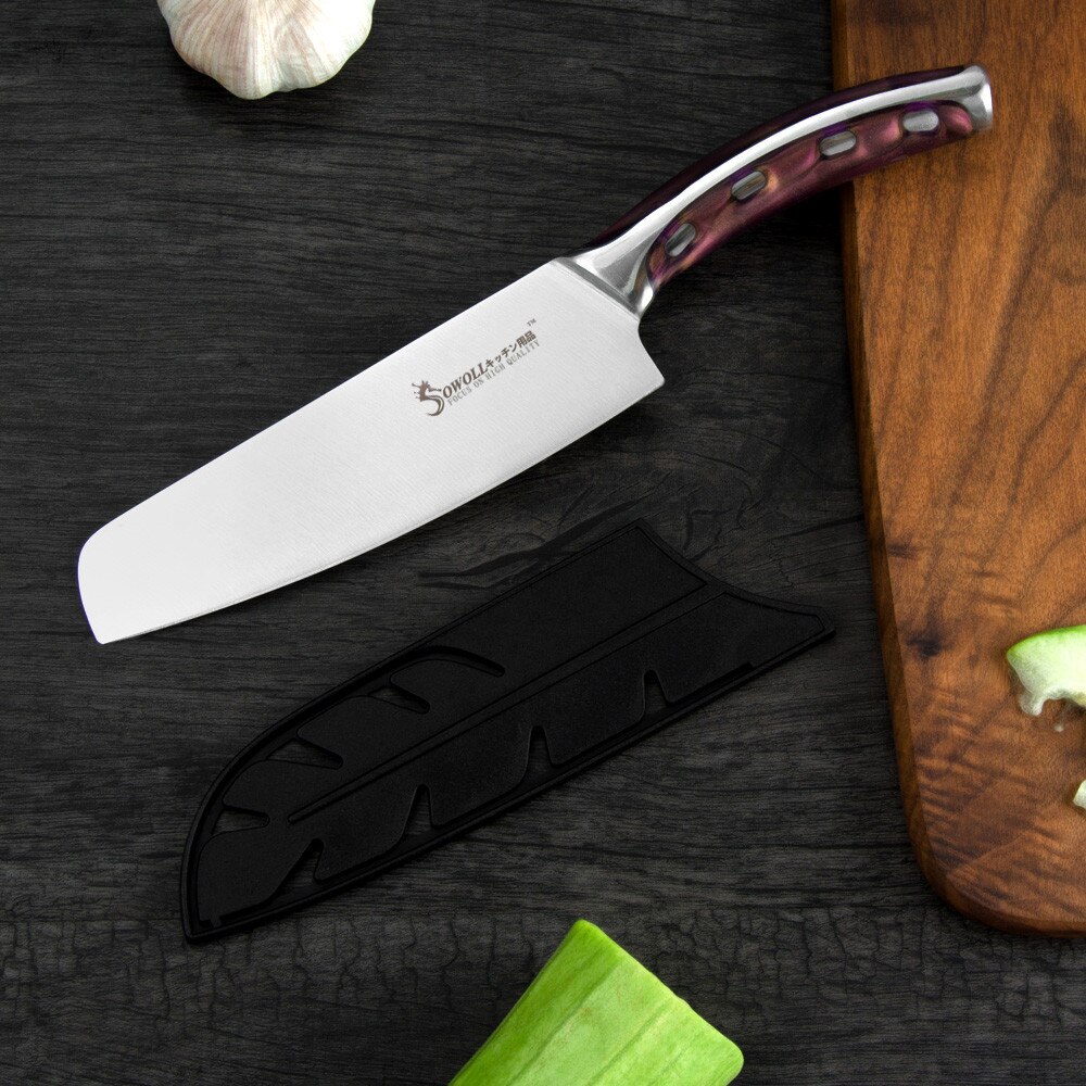 XYJ 3Stck Knochen Hacken Messer einstellen Koch Dienstprogramm Kochen Messer dauerhaft voll Seetang handhaben 7 Zoll Spalter