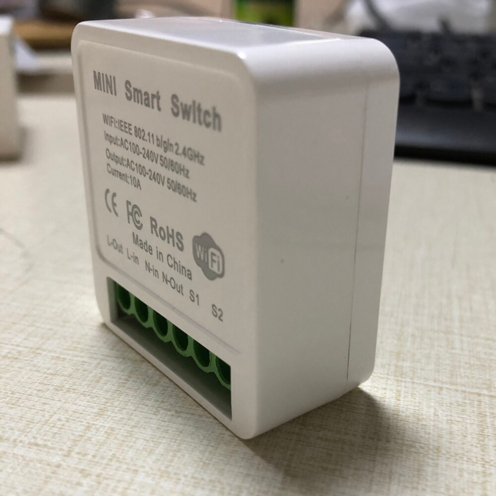 Tuya Mini Wifi Smart Switch Smart Home Afstandsbediening 16A Twee Manier Controle Diy Schakelaar Via Smart Leven App Werk met Alexa Google