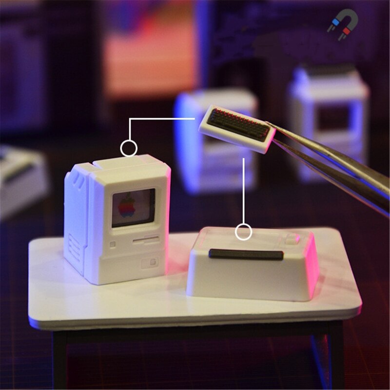 Retro Keycaps For Mechanical Keyboard ABS Classic Retro Cute Transparent Keycaps Mini Keyboard shape Keycaps 8 Pcs