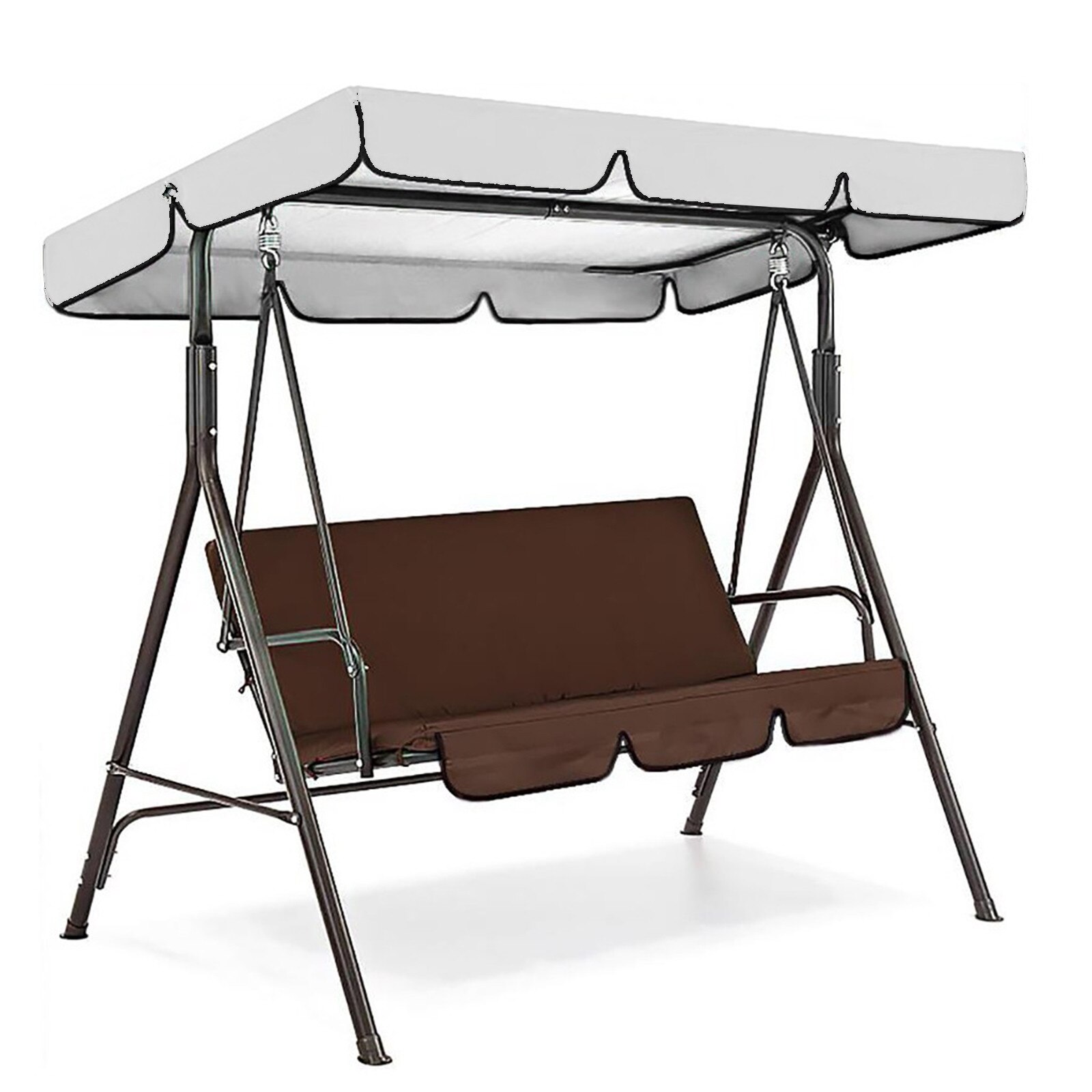 Swing Chair Cover Cushion Garden Patio Seat Replacement Outdoor 3 Seater Hammock Waterproof Dustproof Pads