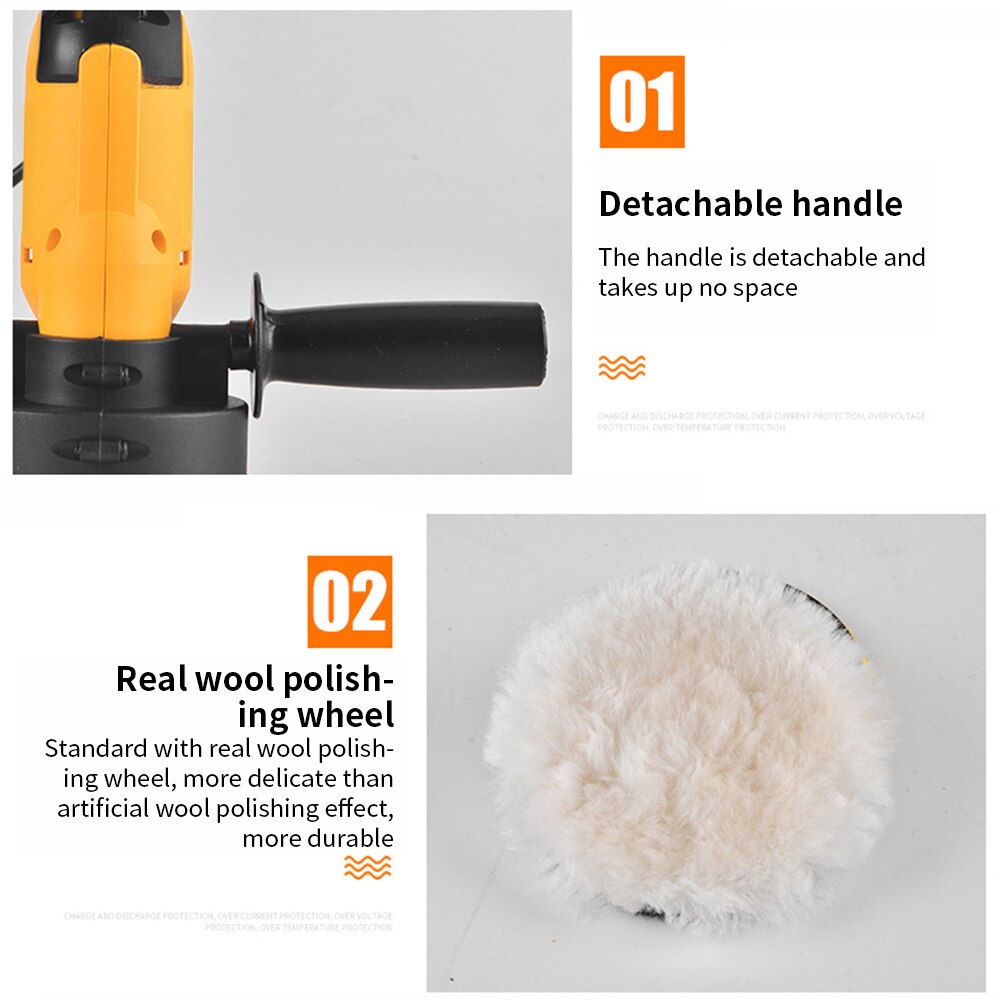 110V Electric Car Polisher Machine Auto Polishing Machine Adjustable Speed Sanding Waxing Tools Car Accessories Powewr Tools