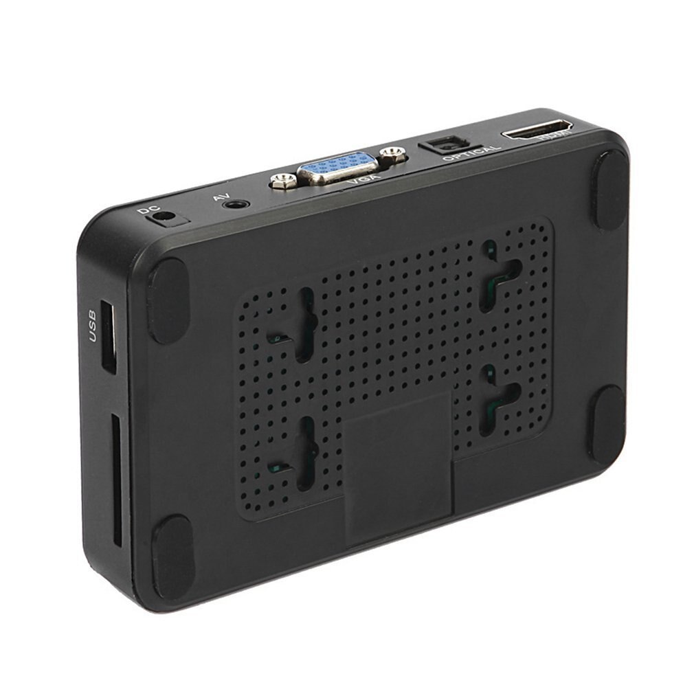 Mini reproductor de disco duro portátil, Full HD, 1920x1080, HDMI, VGA, AV, USB, reproductor Multimedia H7 para casa, coche y oficina