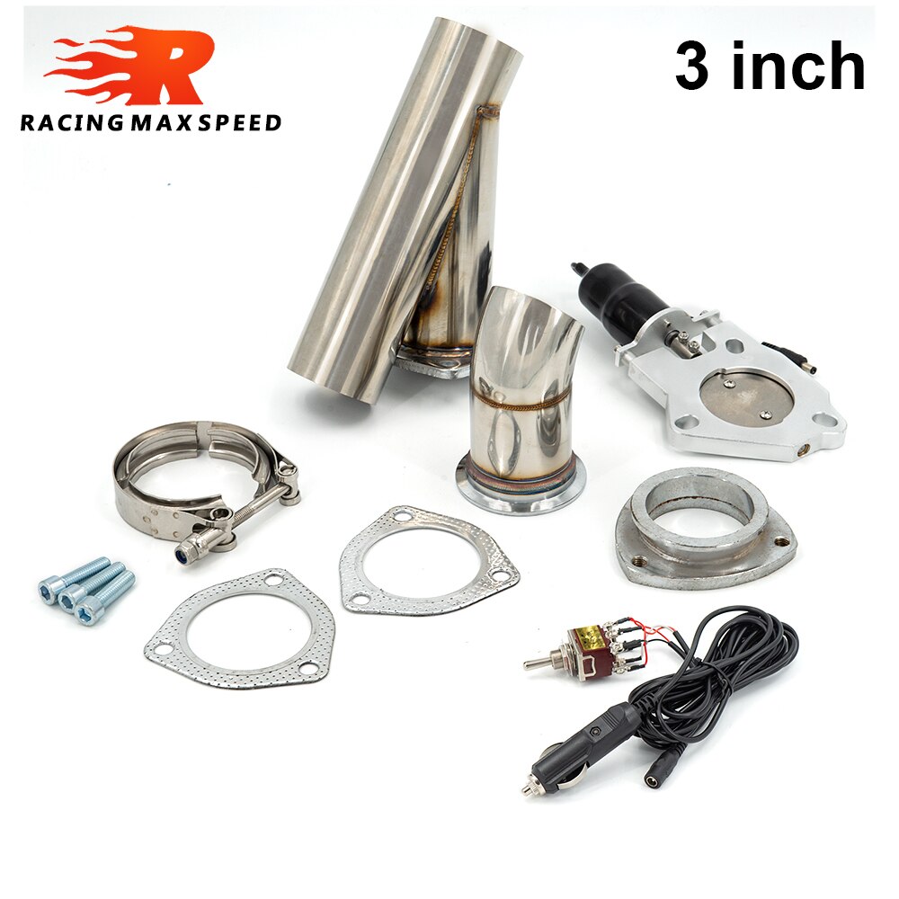2.5, 3 Inch Electric Exhaust Muffler Valve Cutout System Dump exhaust cutout bypass valve KYS