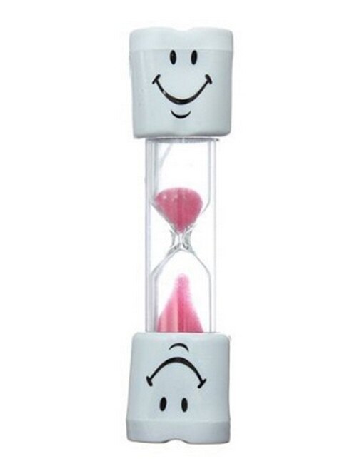 1 Pc Kinderen Borstelen Timer Smiley Tanden Zandloper Drie Minuut Timer Een Verscheidenheid Van Kleuren Kan Kiezen: Roze