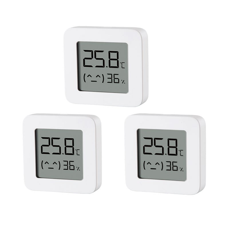 XIAOMI MIJIA Smart Household Thermometer Bluetooth Humidity Sensor Digital Display Electronic Room Temperature Measurement Tool: Normal version 3pcs
