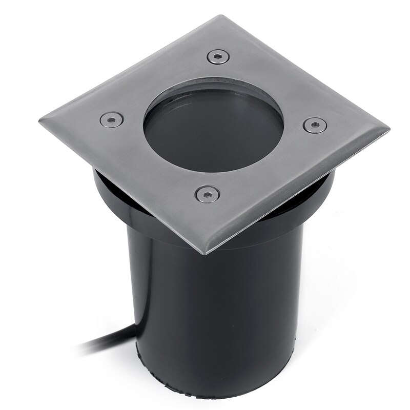 LED In-ground Light AC220V Buried Lights GU10 Waterproof IP67 Outdoor Recessed Spot Ground Lamp Underground Floor Lamps: Square