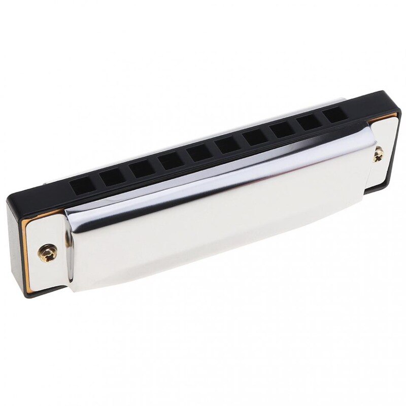 10 Holes Blues Harmonica Musical Instrument Stainless Steel Mouth Organ for Children