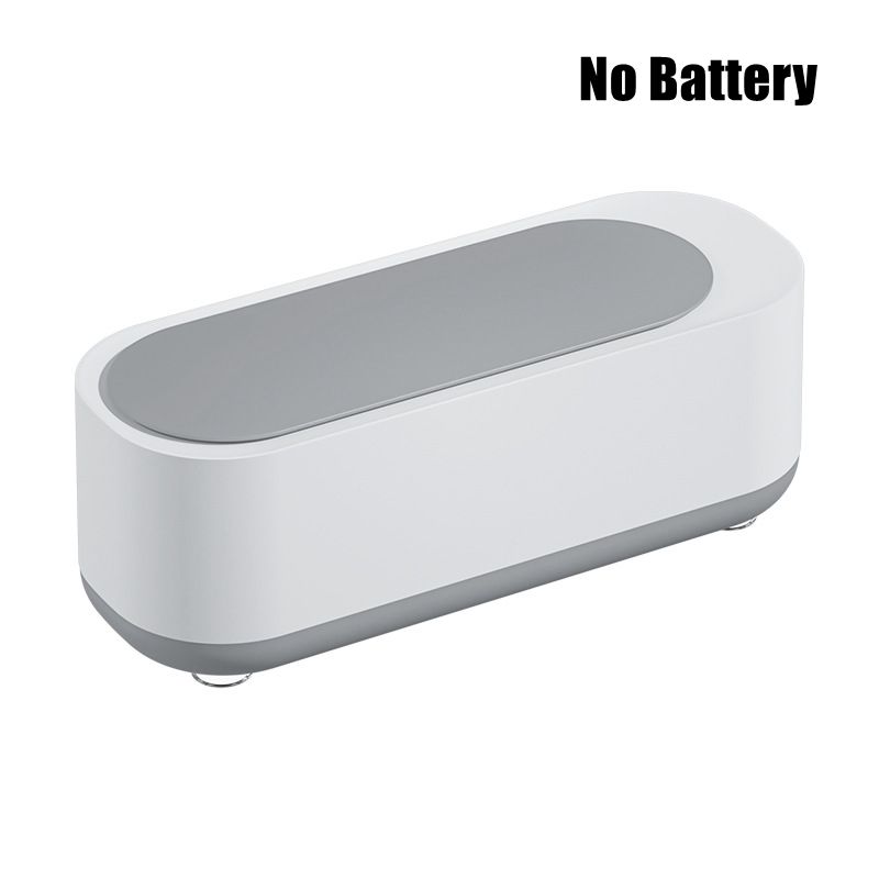 Máquina de limpieza por ultrasonidos, limpiador de lavado por vibración de alta frecuencia de 45000Hz, joyería, gafas, reloj, anillo, limpiador de dentaduras postizas: Blanco