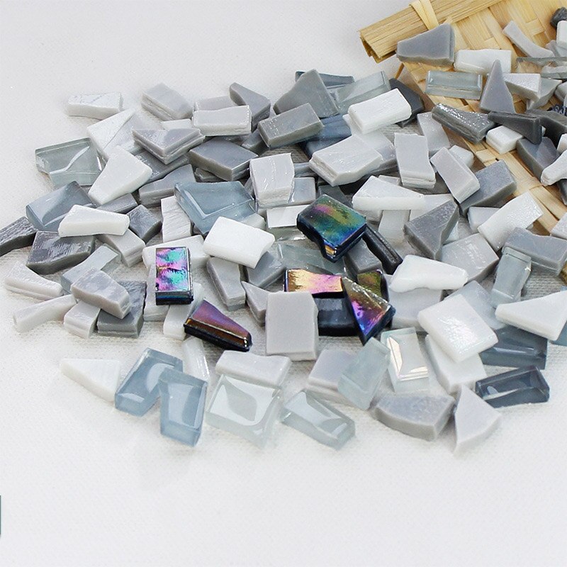 2022 Mixed Color Mosaic Fragments Irregular Shape Coloful Crystal Mosaic Tiles For Crafts Bulk Diy Decoration Materials: 9