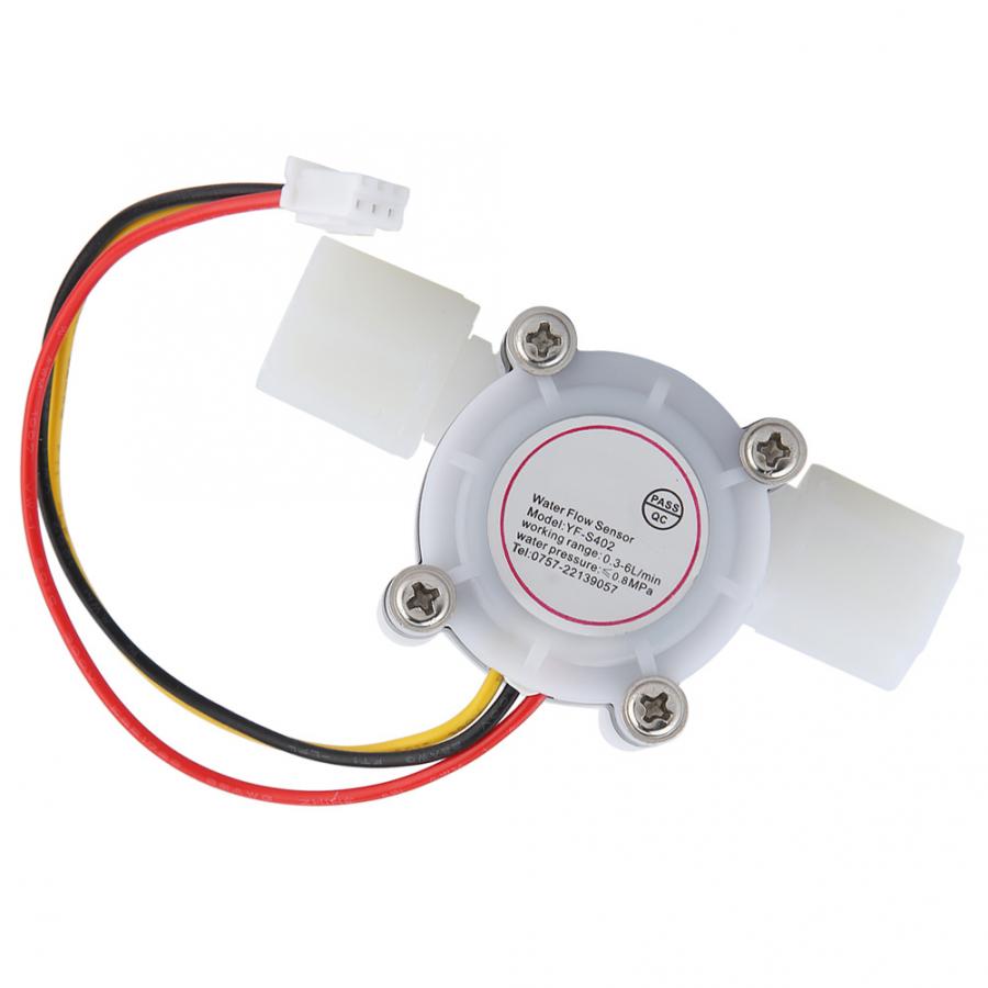 1Pc Water Hall Flow Effect Sensor Control Flowmeter G1/4 For Water Cooler Flow Sensor