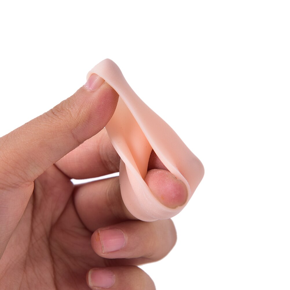 1 par silikone gel tube bandage finger tåbeskyttere beskyttelse til fodpleje indlægssåler