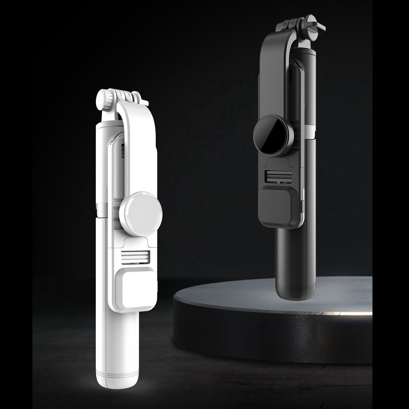 Selfie Stick 3 In 1 Wireless Bluetooth Selfie Stick Foldable Mini Tripod With Fill Light Shutter Remote Control For Ios Android